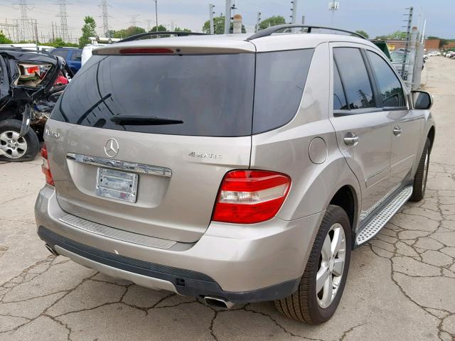 4JGBB86E99A450088 - 2009 MERCEDES-BENZ ML 350 SILVER photo 4