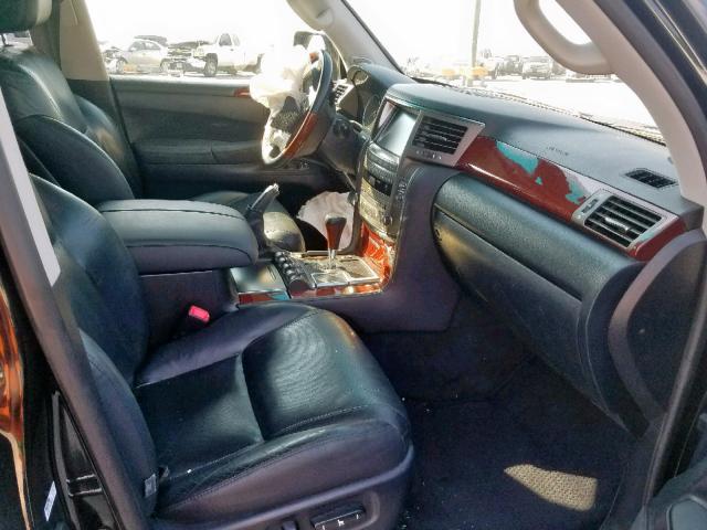 JTJHY7AX7B4070247 - 2011 LEXUS LX 570 BLACK photo 5