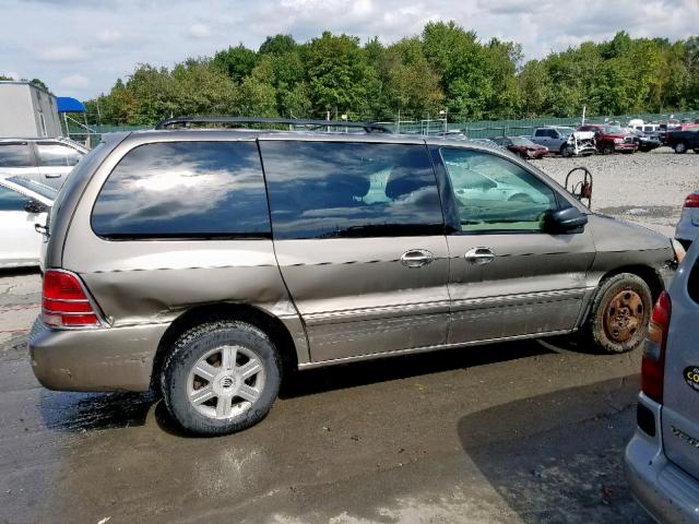 2MRZA21225BJ03357 - 2005 MERCURY MONTEREY C TAN photo 9