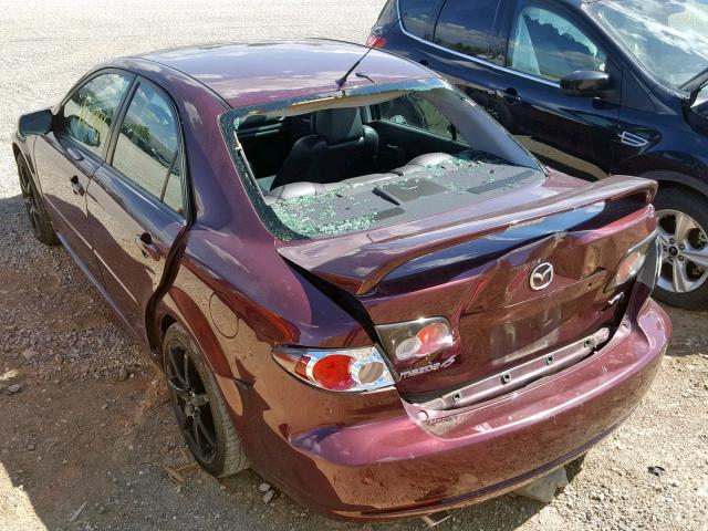 1YVHP80D065M45697 - 2006 MAZDA 6 S RED photo 3