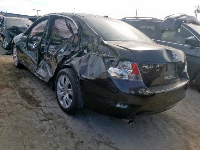 1HGCP36839A041867 - 2009 HONDA ACCORD EXL BLACK photo 3