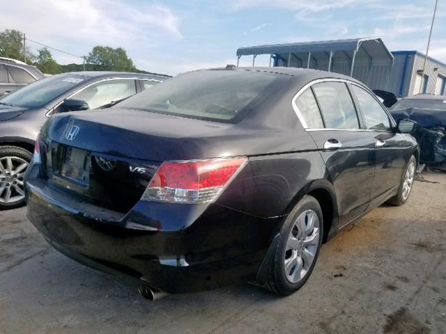 1HGCP36839A041867 - 2009 HONDA ACCORD EXL BLACK photo 4