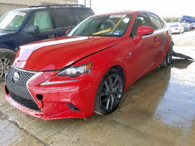 JTHBA1D2XG5003037 - 2016 LEXUS IS 200T RED photo 2