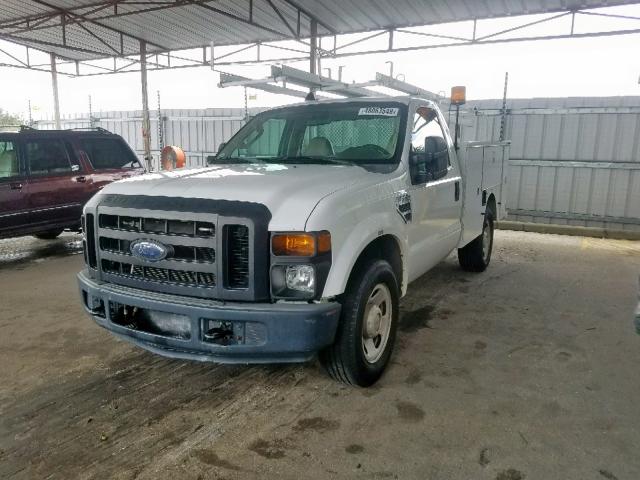 1FDWF30578EC54871 - 2008 FORD F350 SRW S WHITE photo 2