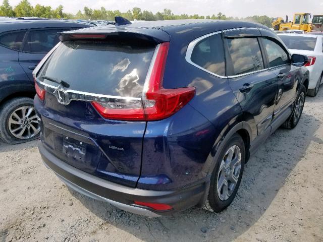 2HKRW1H86HH509305 - 2017 HONDA CR-V EXL BLUE photo 4