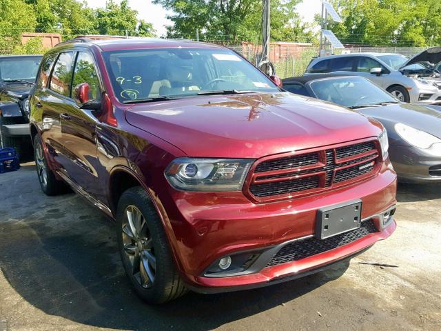 1C4RDJDG1HC643847 - 2017 DODGE DURANGO GT RED photo 1