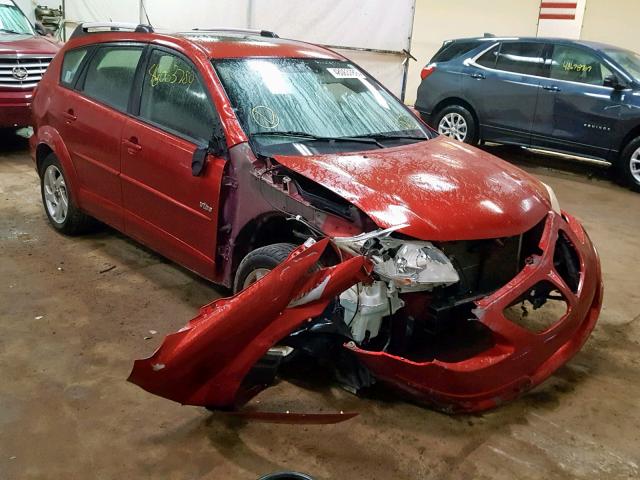 5Y2SL65838Z410588 - 2008 PONTIAC VIBE RED photo 1