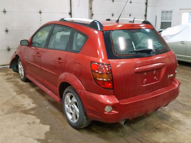 5Y2SL65838Z410588 - 2008 PONTIAC VIBE RED photo 3