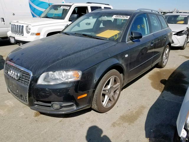 WAUKF78E98A027250 - 2008 AUDI A4 2.0T AV BLACK photo 2