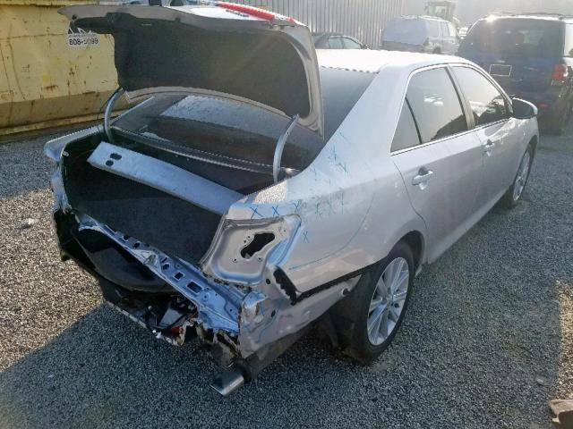 4T4BF1FK3CR245847 - 2012 TOYOTA CAMRY BASE SILVER photo 4