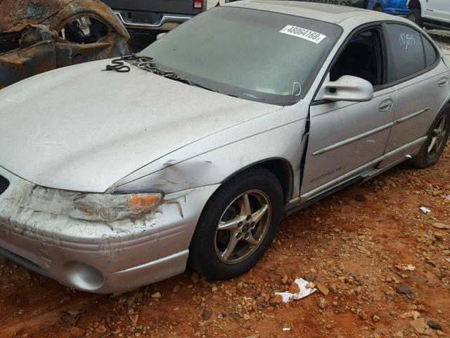 1G2WP52K92F237642 - 2002 PONTIAC GRAND PRIX SILVER photo 9