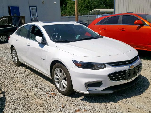 1G1ZE5ST6GF323093 - 2016 CHEVROLET MALIBU LT WHITE photo 1