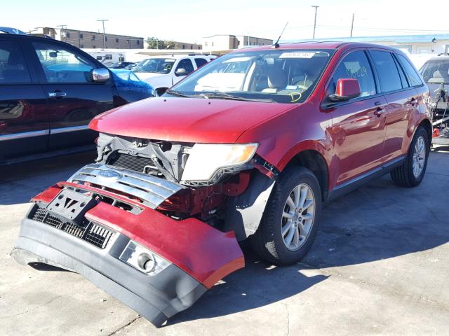 2FMDK3JC1ABA89417 - 2010 FORD EDGE SEL RED photo 2