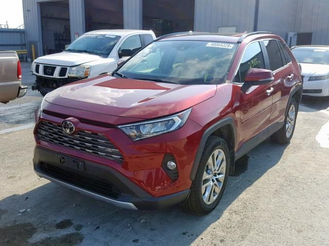 2T3N1RFV6KC016651 - 2019 TOYOTA RAV4 LIMIT MAROON photo 2