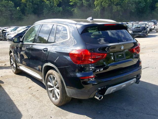 5UXTR9C54KLP81023 - 2019 BMW X3 XDRIVE3 BLACK photo 3