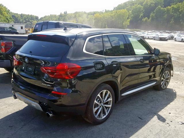 5UXTR9C54KLP81023 - 2019 BMW X3 XDRIVE3 BLACK photo 4