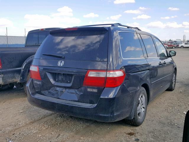 5FNRL38616B513129 - 2006 HONDA ODYSSEY EX BLACK photo 4