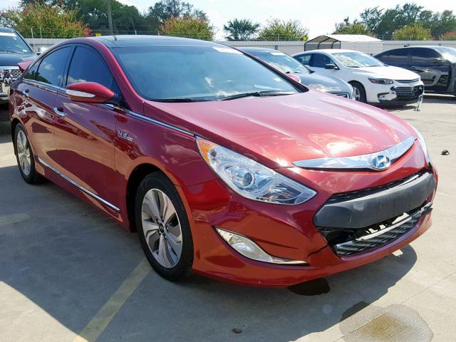 KMHEC4A43FA136689 - 2015 HYUNDAI SONATA HYB RED photo 1