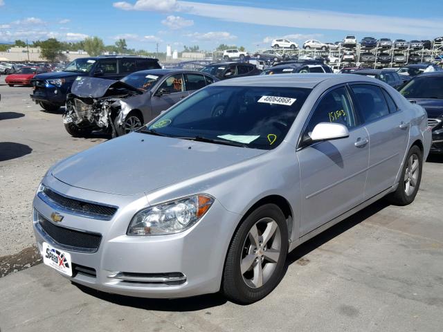 1G1ZC5E12BF313220 - 2011 CHEVROLET MALIBU 1LT SILVER photo 2