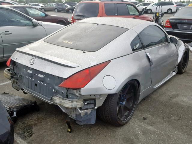 JN1AZ34D23T113561 - 2003 NISSAN 350Z COUPE SILVER photo 4