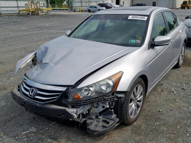 1HGCP3F87BA014757 - 2011 HONDA ACCORD EXL SILVER photo 2