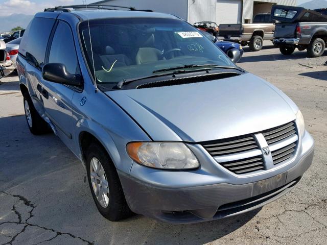 1D4GP25B06B741409 - 2006 DODGE CARAVAN SE BLUE photo 1