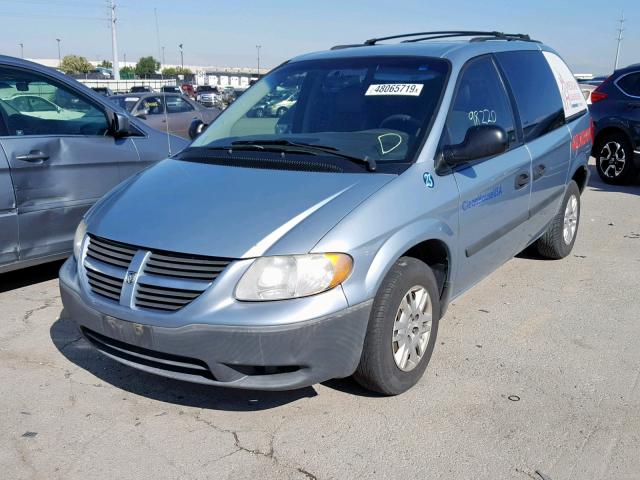 1D4GP25B06B741409 - 2006 DODGE CARAVAN SE BLUE photo 2