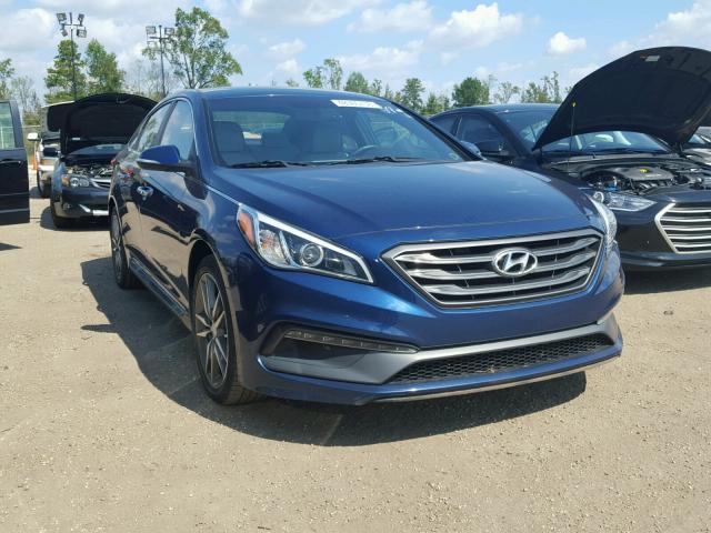 5NPE34AB8FH133640 - 2015 HYUNDAI SONATA SPO BLUE photo 1