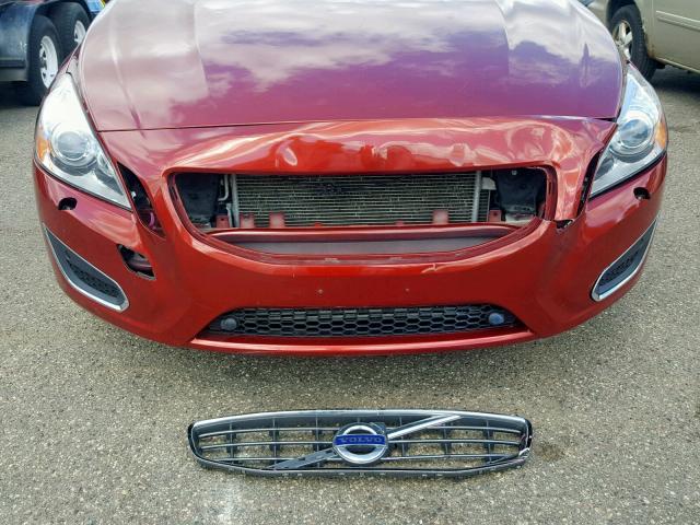 YV1902FH0D2188507 - 2013 VOLVO S60 T6 RED photo 9