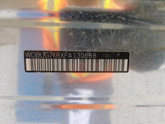 WDDUG7KBXFA130588 - 2015 MERCEDES-BENZ S 65 AMG SILVER photo 10
