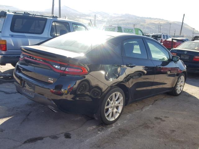 1C3CDFBH9DD235412 - 2013 DODGE DART SXT BLACK photo 4