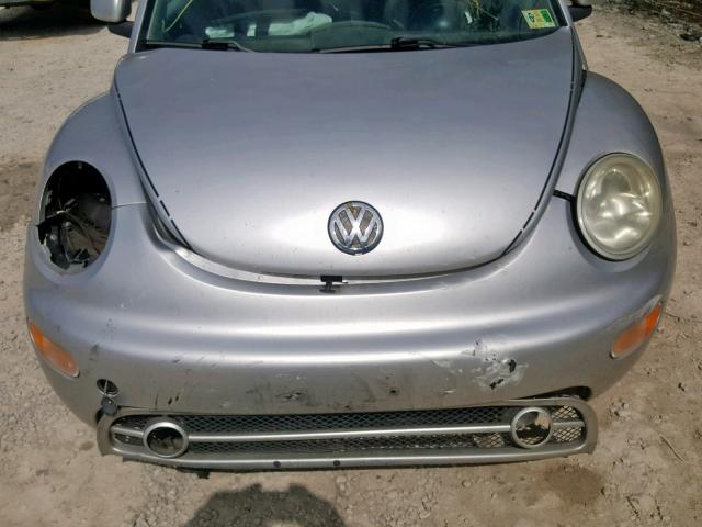 3VWDD21C5YM430655 - 2000 VOLKSWAGEN NEW BEETLE ვერცხლისფერი ფოტო 7