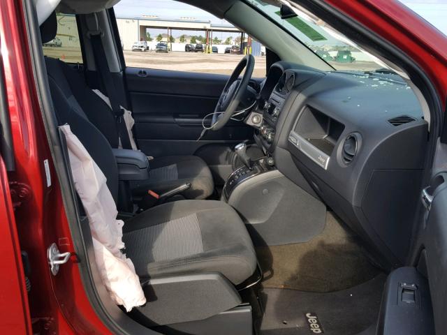 1C4NJCBA8GD525966 - 2016 JEEP COMPASS SP ბურგუნდია ფოტო 5