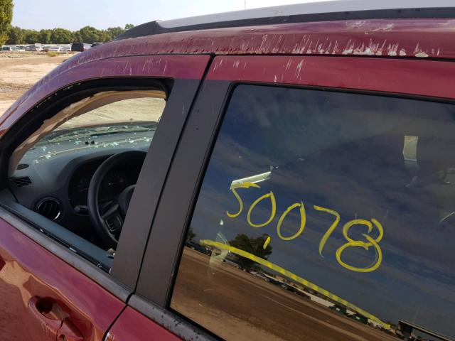 1C4NJCBA8GD525966 - 2016 JEEP COMPASS SP ბურგუნდია ფოტო 9