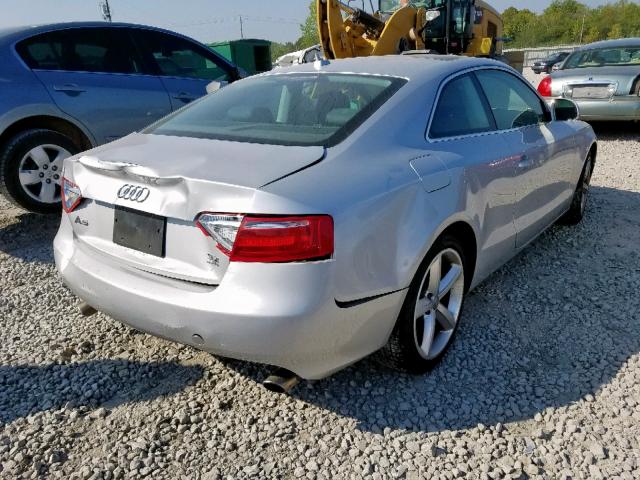 WAUDK78T39A041178 - 2009 AUDI A5 QUATTRO SILVER photo 4