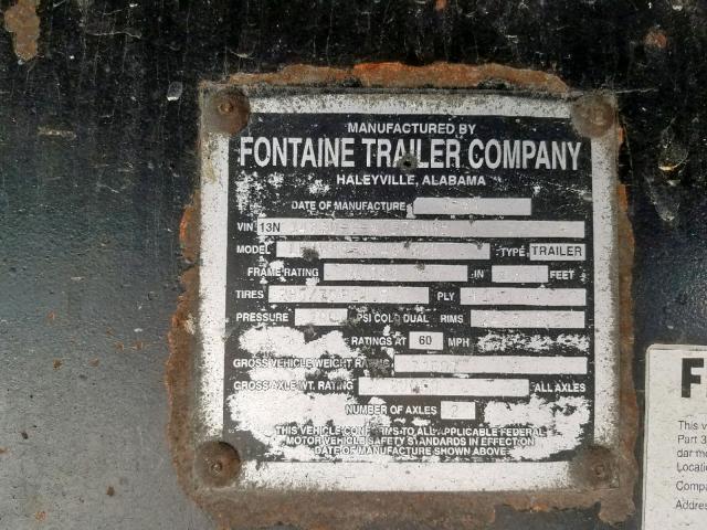 13N148308W1578865 - 1998 FONTAINE FLATBED TR SILVER photo 10
