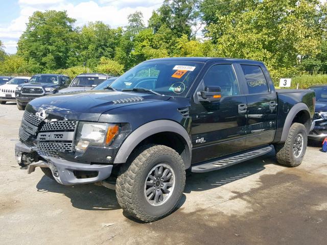 1FTFW1R62BFA82352 - 2011 FORD F150 SVT R BLACK photo 2