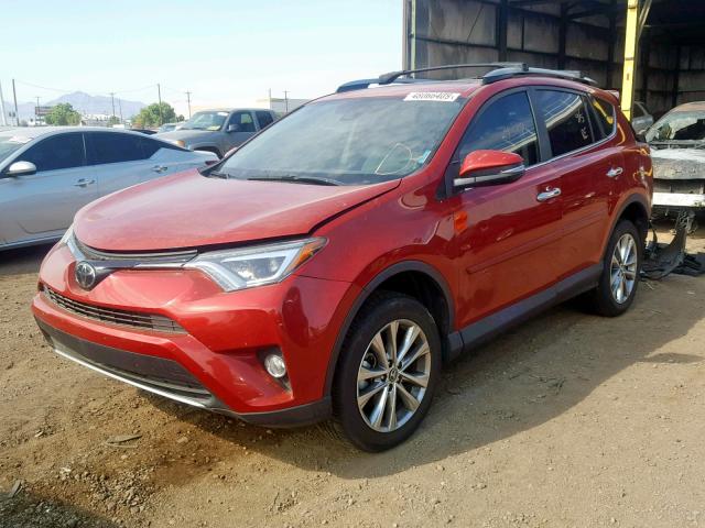 2T3YFREV9HW392137 - 2017 TOYOTA RAV4 LIMIT RED photo 2