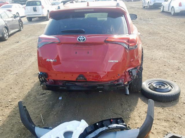 2T3YFREV9HW392137 - 2017 TOYOTA RAV4 LIMIT RED photo 9