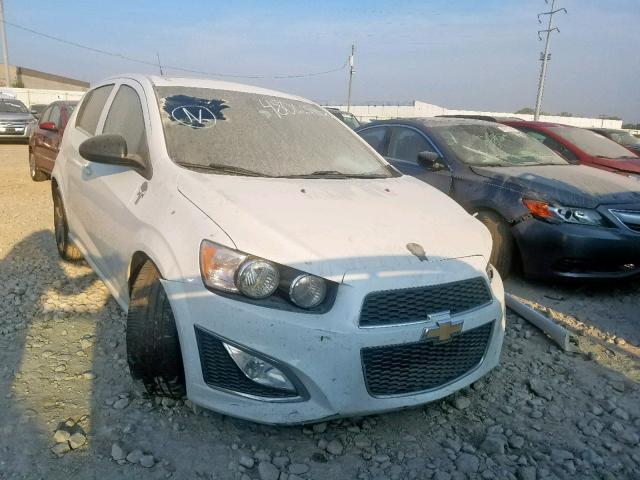 1G1JG6SB3D4175691 - 2013 CHEVROLET SONIC RS WHITE photo 1