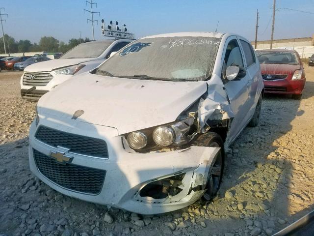 1G1JG6SB3D4175691 - 2013 CHEVROLET SONIC RS WHITE photo 2