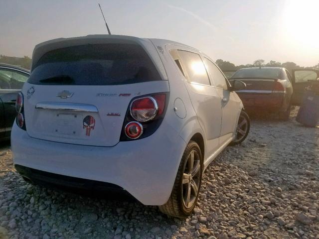 1G1JG6SB3D4175691 - 2013 CHEVROLET SONIC RS WHITE photo 4