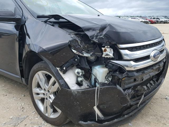 2FMDK3JC8EBB46539 - 2014 FORD EDGE SEL BLACK photo 9