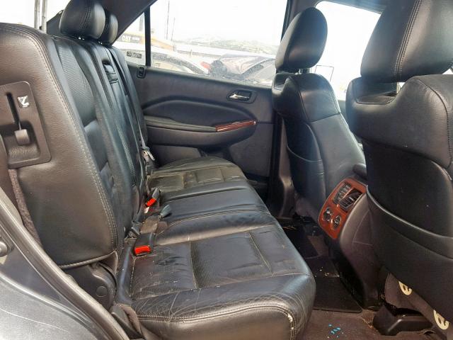 2HNYD18965H553216 - 2005 ACURA MDX TOURIN GRAY photo 6