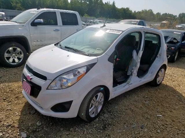 KL8CB6S97EC500578 - 2014 CHEVROLET SPARK LS WHITE photo 2