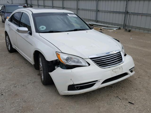 1C3BC2FG3BN519523 - 2011 CHRYSLER 200 LIMITE WHITE photo 1