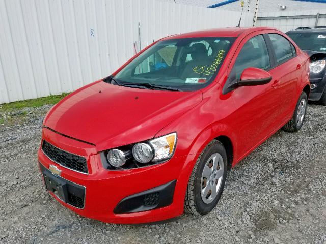 1G1JA5SG9D4201184 - 2013 CHEVROLET SONIC LS 红色 照片 2