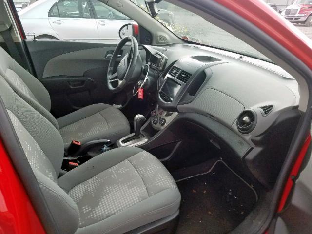 1G1JA5SG9D4201184 - 2013 CHEVROLET SONIC LS 红色 照片 5