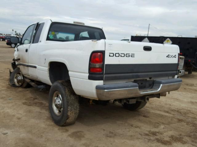 1B7KF23771J235602 - 2001 DODGE RAM 2500 WHITE photo 3