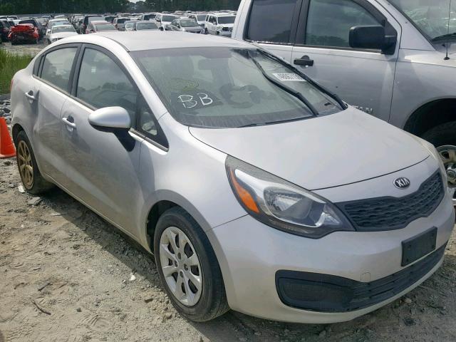 KNADM4A38D6291045 - 2013 KIA RIO LX SILVER photo 1